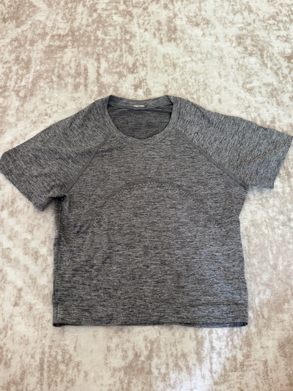 Lululemon Swiftly Tech Cropped Short Sleeve Gray Size 0